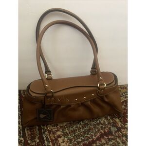 Brown Faux Leather‎ Handbag